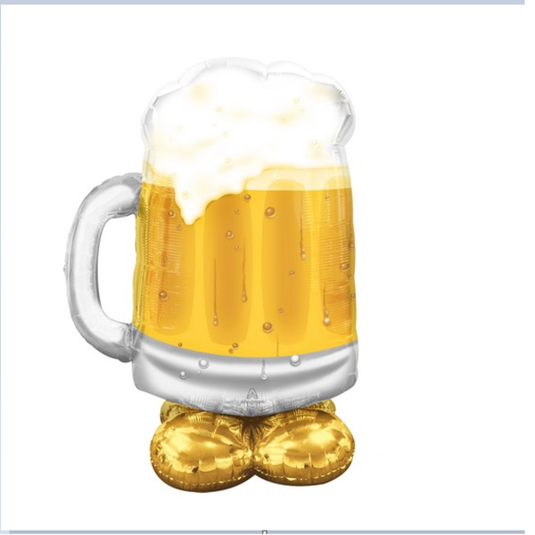 Picture of Globo Jarra de Cerveza con Base sin Helio (124cm)