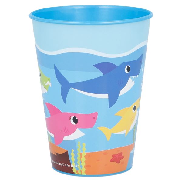 Picture of Vaso de Baby Shark Plástico Duro Reutilizable 260ml (1 unidad)