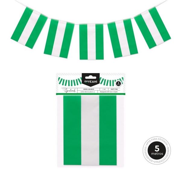 Imagens de Guirnalda Bandera Andalucía plástico (5m)