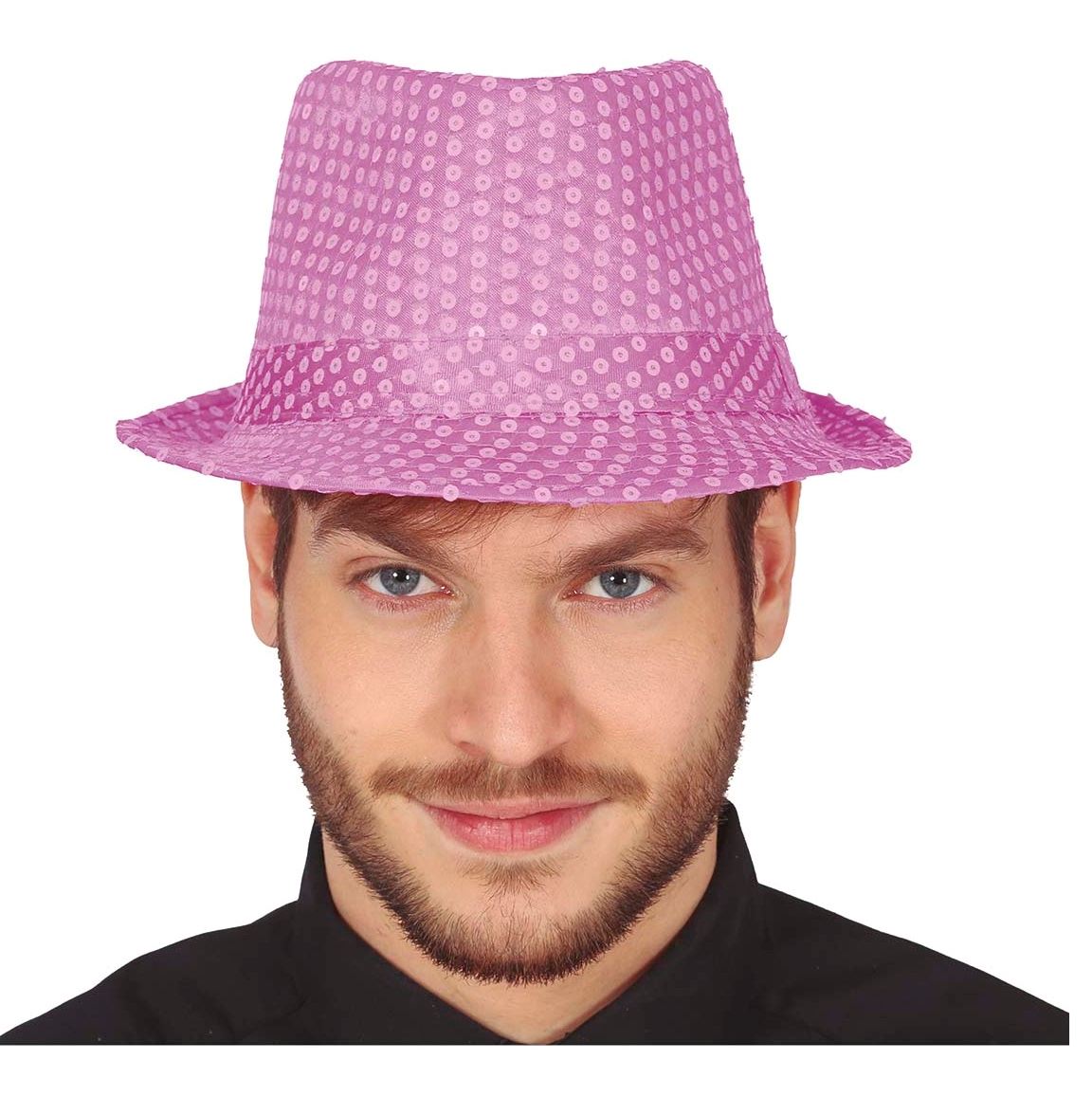Sombrero Gangster Rosa Lentejuelas ️ por sólo 2.55 €. Envío en 24h ...