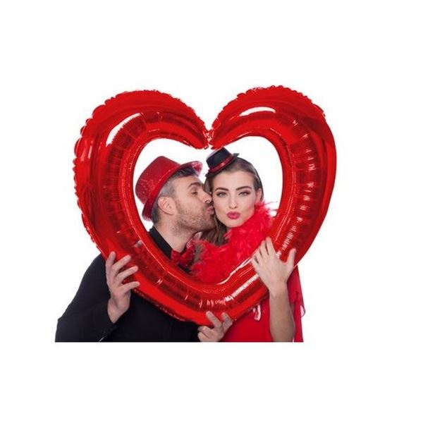 Picture of Globo Marco Photocall Corazón Rojo (80cm)