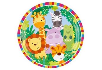 Picture of Platos Jungla Infantil cartón 18cm (8 unidades)
