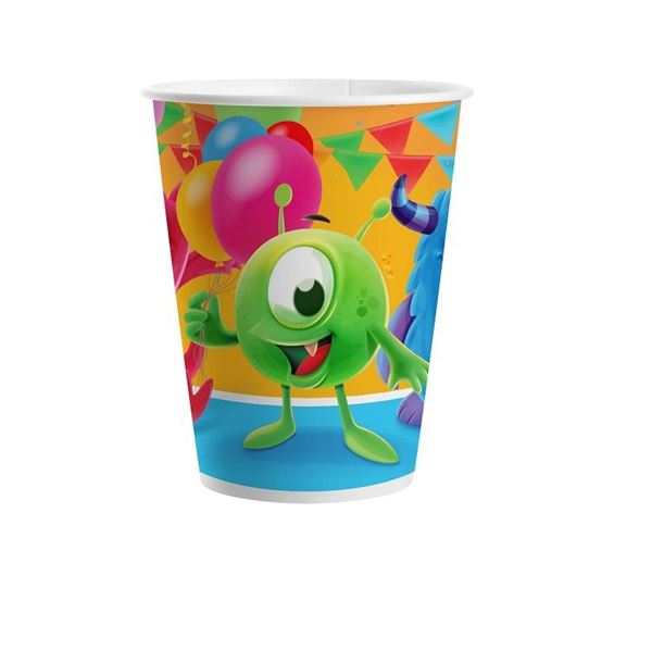 Picture of Vasos Monster Divertidos cartón (8 unidades)