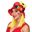 Picture of Sombrero Carnaval Rojo Colores