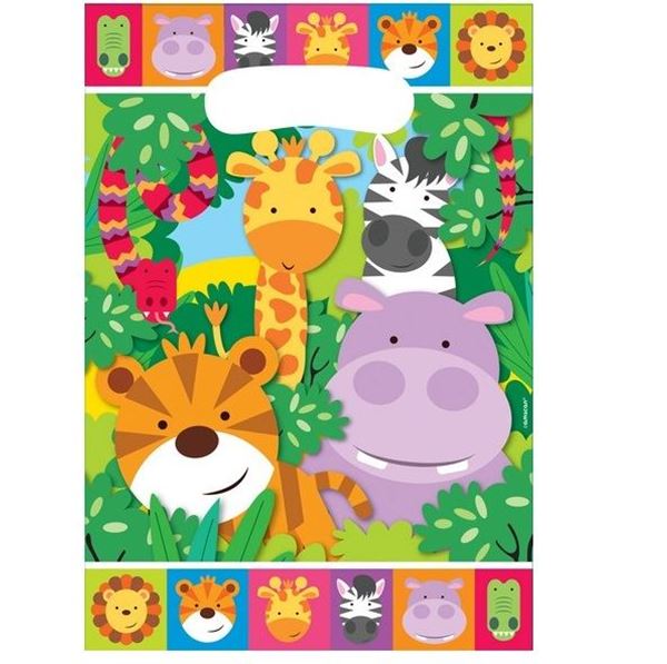 Imagens de Bolsas Chuches Jungla Infantil plástico (8 unidades)