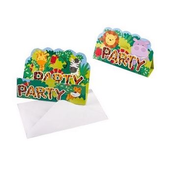 Imagen de Invitaciones Jungla Infantil (8 unidades)