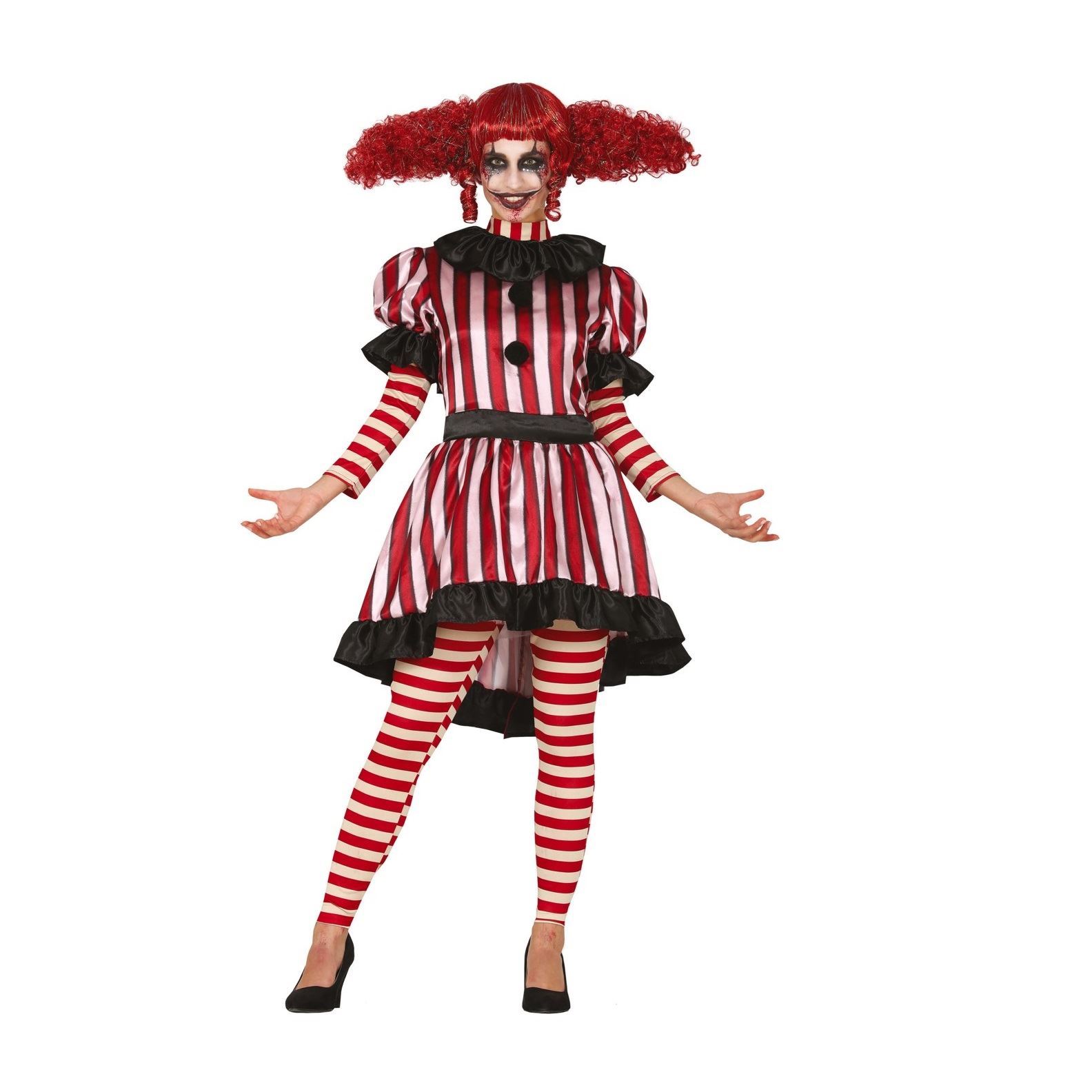 Disfraz Payaso Asesino Mujer (Talla 42-44)✔️ por sólo 25,16 €. Envío en  24h. Tienda Online. . ✓. Artículos de  decoración para Fiestas.