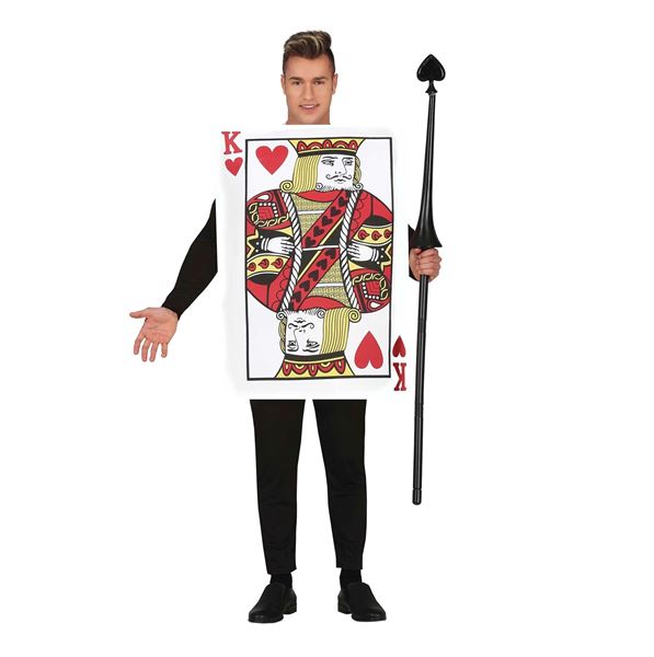 Imagens de Disfraz Carta de Poker Rey (Talla 52-54)