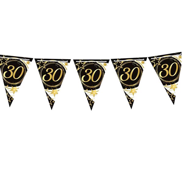 Imagens de Banderín 30 Cumpleaños Estrellas papel (3m)