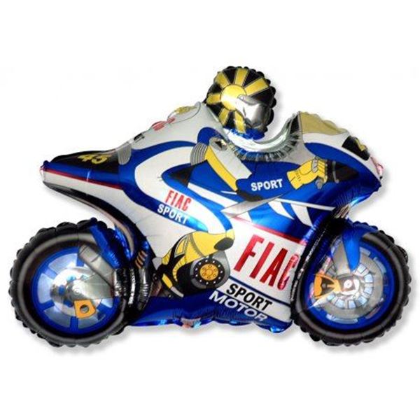 Imagens de Globo Moto de Carreras Azul (90cm)