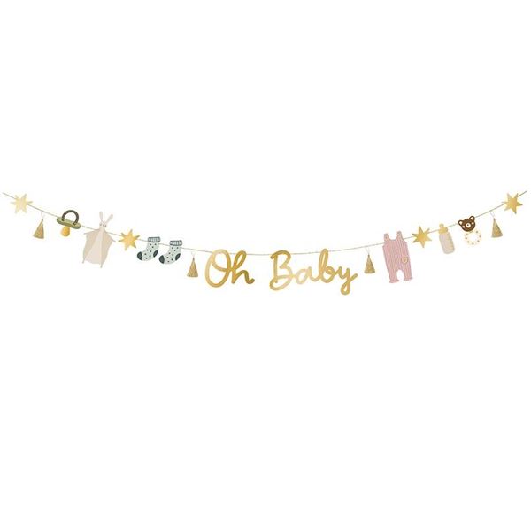 Imagen de Banderín Oh Baby papel (2m)