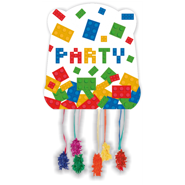 Imagens de Piñata Lego Bloques cartón Pequeña (33cm)