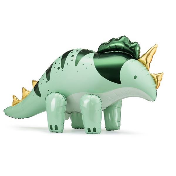 Imagen de Globo Dino Triceratops Verde (93cm)