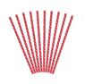 Imagen de Pajitas Rojas Lunares Blancos papel (10 unidades)