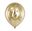 Imagen de Globos 18 Años Dorado Látex (6 unidades)