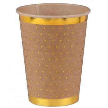 Imagen de Vasos Kraft Puntos Elegantes cartón (10 unidades)