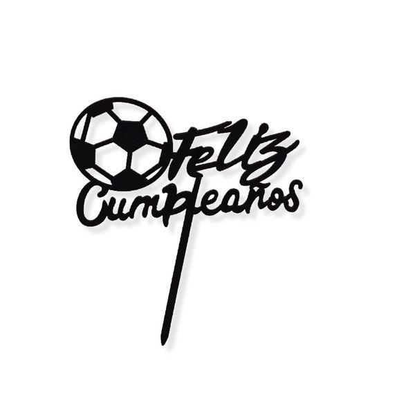 Imagens de Topper Feliz Cumpleaños Fútbol cartón  