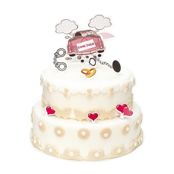 Picture of Topper Tarta Novios Game Over