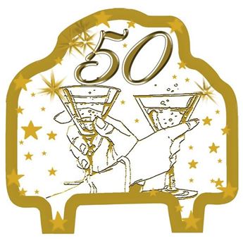 Imagen de Vela 50 Aniversario Brindis