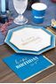 Imagen de Platos Happy Birthday Mix Azul cartón 24cm (8)