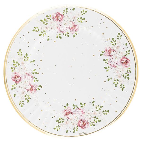 Imagen de Platos Queen Rose Maxi cartón 33cm (6)