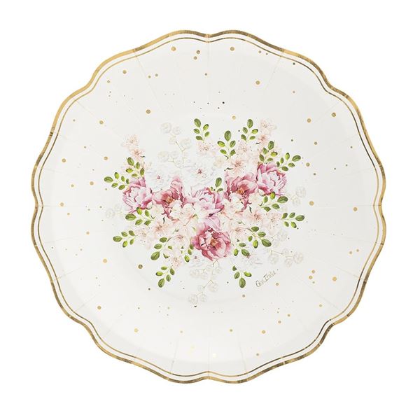 Picture of Platos Queen Rose cartón 27cm (8)