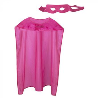 Picture of Set Disfraz Superhéroe Rosa (Antifaz y Capa)