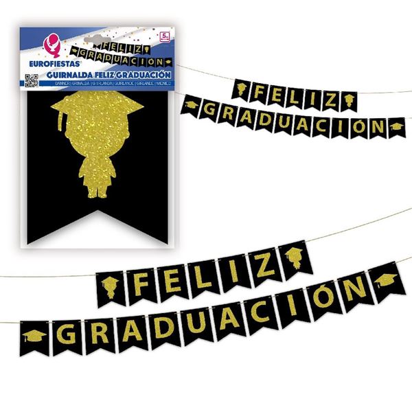 Imagens de Guirnalda Feliz Graduación cartón (5m)
