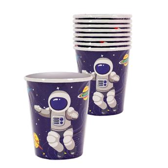Imagens de Vasos Astronauta Infantil cartón (8 uds)