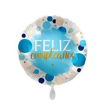 Imagens de Globo Feliz Cumpleaños Azul (43cm)