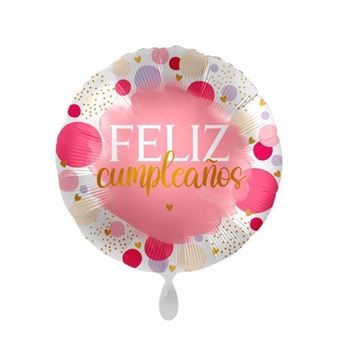 Imagen de Globo Feliz Cumpleaños Rosa (43cm)