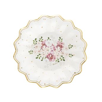 Imagen de Platos Hondos Queen Rose cartón 24cm (8)