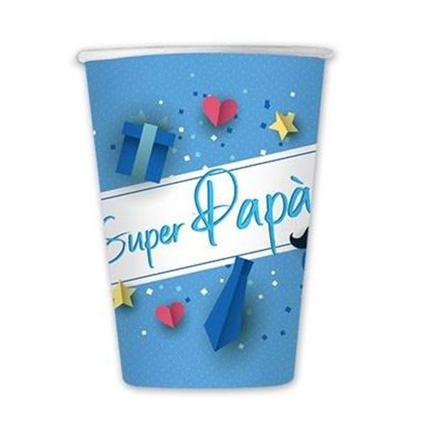 Picture of Vasos Cumple Papá cartón (8 uds)