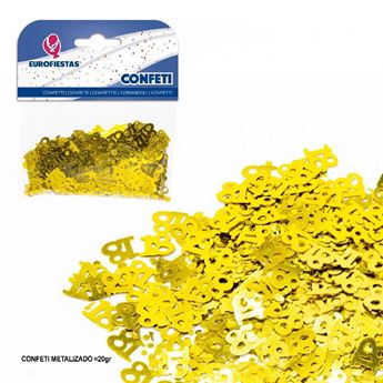 Picture of Confeti 18 Años Dorado Metalizado (20g)