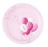 Imagen de Platos Un Añito Rosa Globos cartón 23cm (8)