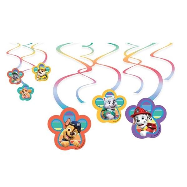 Picture of Decorados de La Patrulla Canina Cumpleaños Espirales (6 uds.)