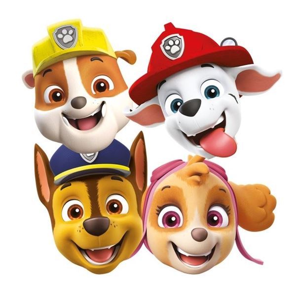 Imagens de Caretas de Patrulla Canina Cumpleaños cartón (8 uds.)