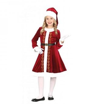Imagen de Disfraz Mamá Noel Lujo infantil (7-9 Años)