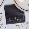 Imagens de Servilletas Nude y Negro Birthday Originales papel 25cm (16 unidades)