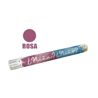 Imagen de Cañón de Confeti y Humo Rosa Revelación