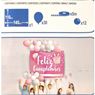 Imagen de Pancarta con Globos Feliz Cumpleaños Rosa (140cm)
