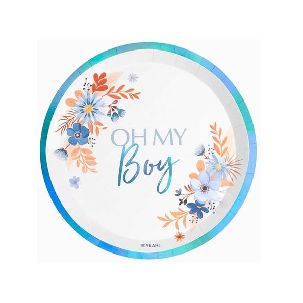 Imagen de Platos Oh My Boy cartón 17cm (8)