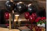 Picture of Globos 70 Años Negro/Dorado Látex (8 unidades)