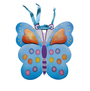 Mariposas Decorativas En 3D Con Adhesivo Por 12 Unidades Morada