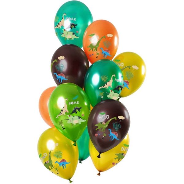 Imagens de Bouquet de Globos Dinosaurios Colores (12 uds)