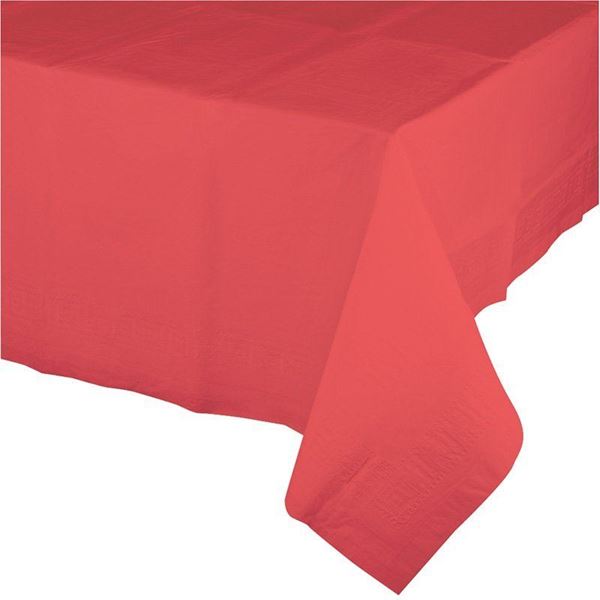 Imagen de Mantel Coral Celebrations papel (137cm x 274cm)