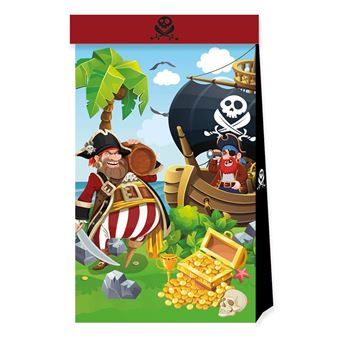 Imagen de Bolsas Isla Pirata Infantil Papel (4 uds)