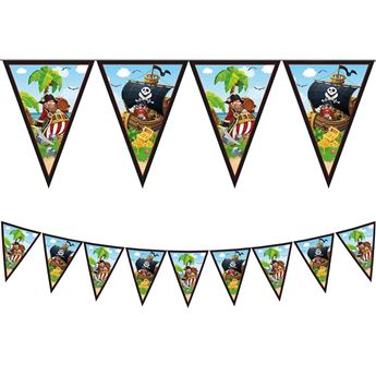 Imagen de Banderín Isla Pirata Infantil papel (2,3m)