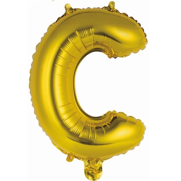 Picture of Globo Letra C Dorada Mini