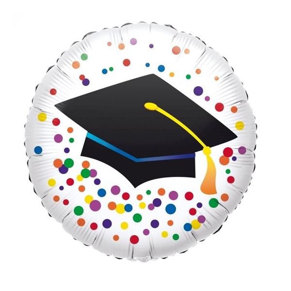 Imagen de Globo Graduado Birrete Foil (43cm)